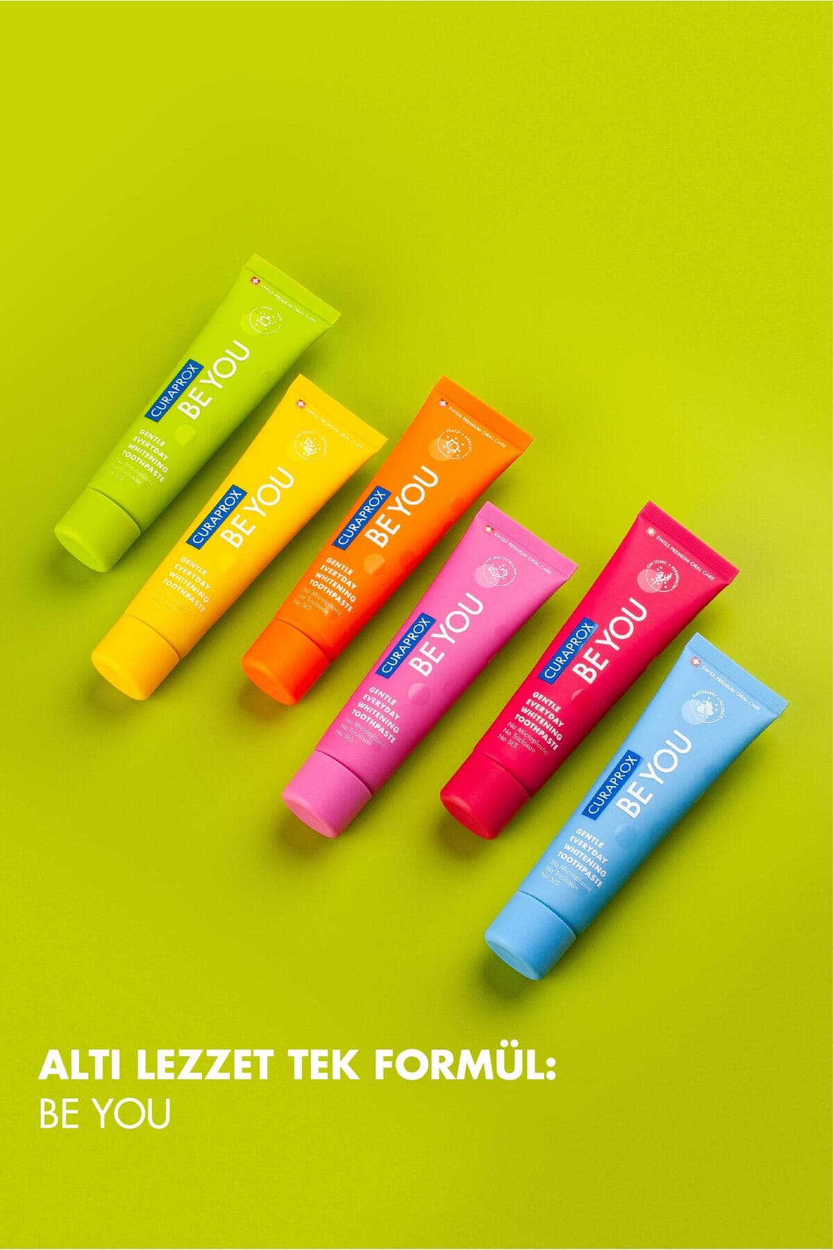 خمیر دندان Curaprox Be You سبز با طعم سیب و آلوئه ورا 60ml خمیر دندان Curaprox Be You سبز با طعم سیب و آلوئه ورا 60ml