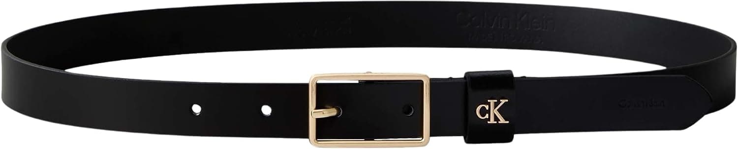 کمربند زنانه Calvin Klein چرمی سگکدار لوگو مشکی مدل LV04F7050G YIH کمربند زنانه Calvin Klein چرمی سگکدار لوگو مشکی مدل LV04F7050G YIH