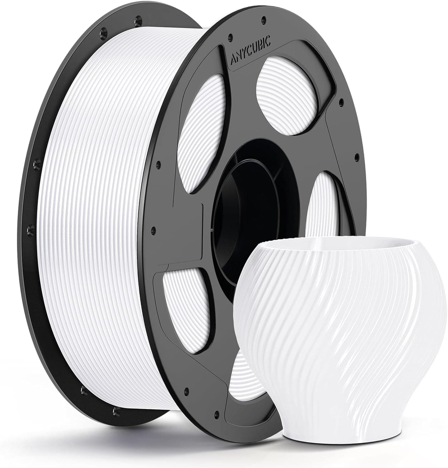 فیلامنت پرینتر سه بعدی PETG ANYCUBIC قطر 1.75mm رول 1kg سفید فیلامنت پرینتر سه بعدی PETG ANYCUBIC قطر 1.75mm رول 1kg سفید