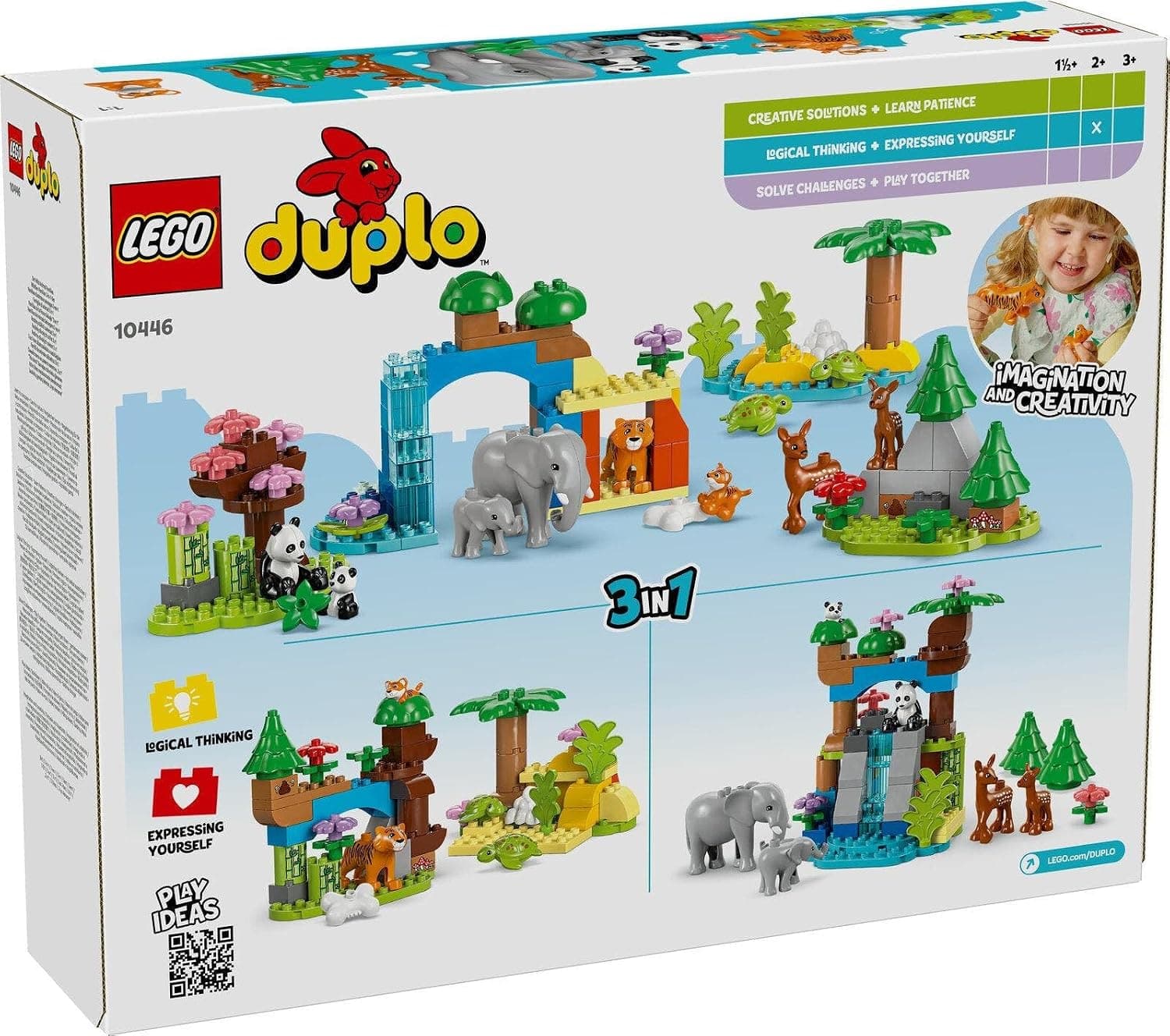 لگو DUPLO Town خانوادههای حیوانات وحشی ۳ در ۱ مدل 10446 لگو DUPLO Town خانوادههای حیوانات وحشی ۳ در ۱ مدل 10446