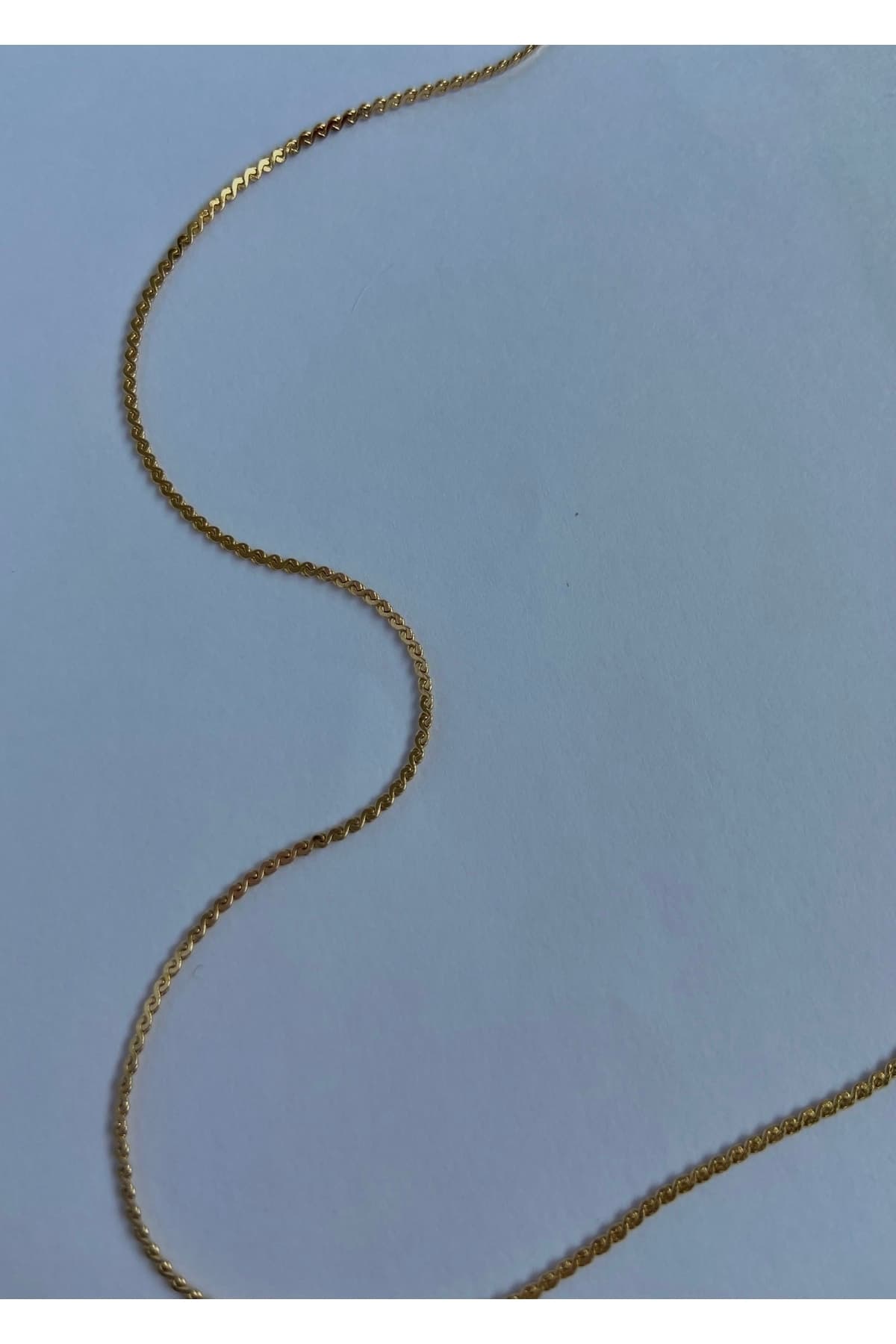 زنجیر یونیسکس KİLİGİSTANBUL طلایی رنگ Ezme 60 cm زنجیر یونیسکس KİLİGİSTANBUL طلایی رنگ Ezme 60 cm