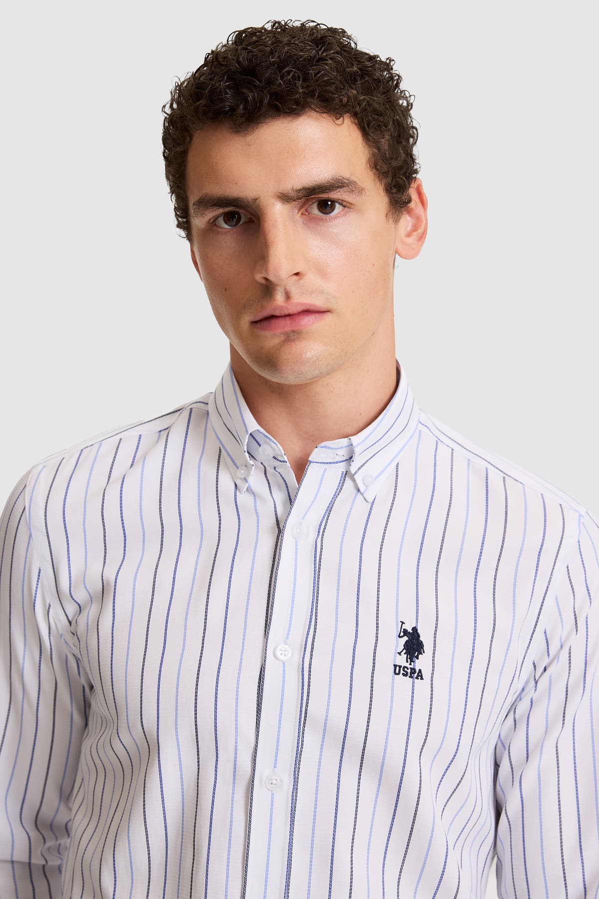 پیراهن مردانه U.S. Polo Assn. آستینبلند سرمهای مدل 50324767-VR033 پیراهن مردانه U.S. Polo Assn. آستینبلند سرمهای مدل 50324767-VR033