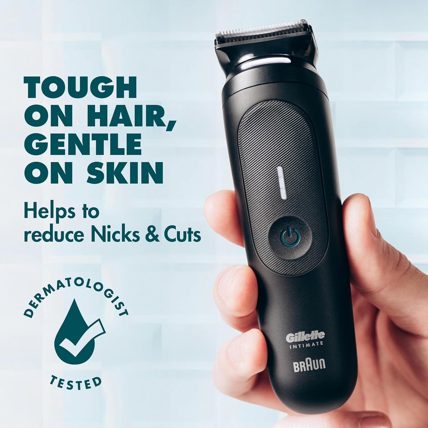 ماشین اصلاح موی ناحیه تناسلی مردانه Gillette ضد آب LED مدل i7 ماشین اصلاح موی ناحیه تناسلی مردانه Gillette ضد آب LED مدل i7