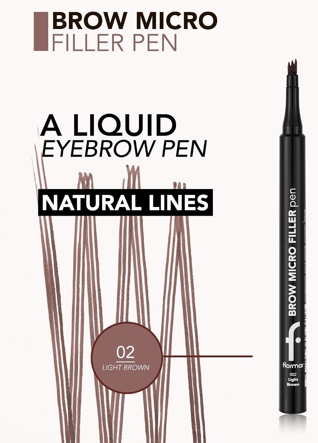 قلم ابرو Flormar نوک نمدی Brow Micro Filler قلم ابرو Flormar نوک نمدی Brow Micro Filler