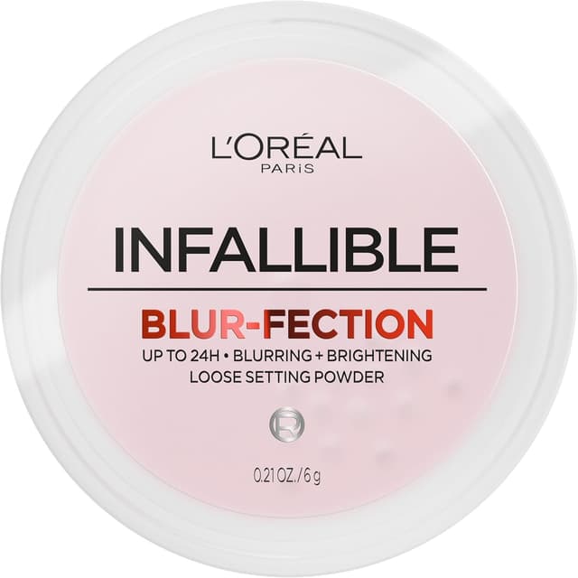 پودر فیکس شل L'Oreal Paris ۲۴ ساعته Infallible Blur-fection صورتی روشن ۱ کیت پودر فیکس شل L'Oreal Paris ۲۴ ساعته Infallible Blur-fection صورتی روشن ۱ کیت