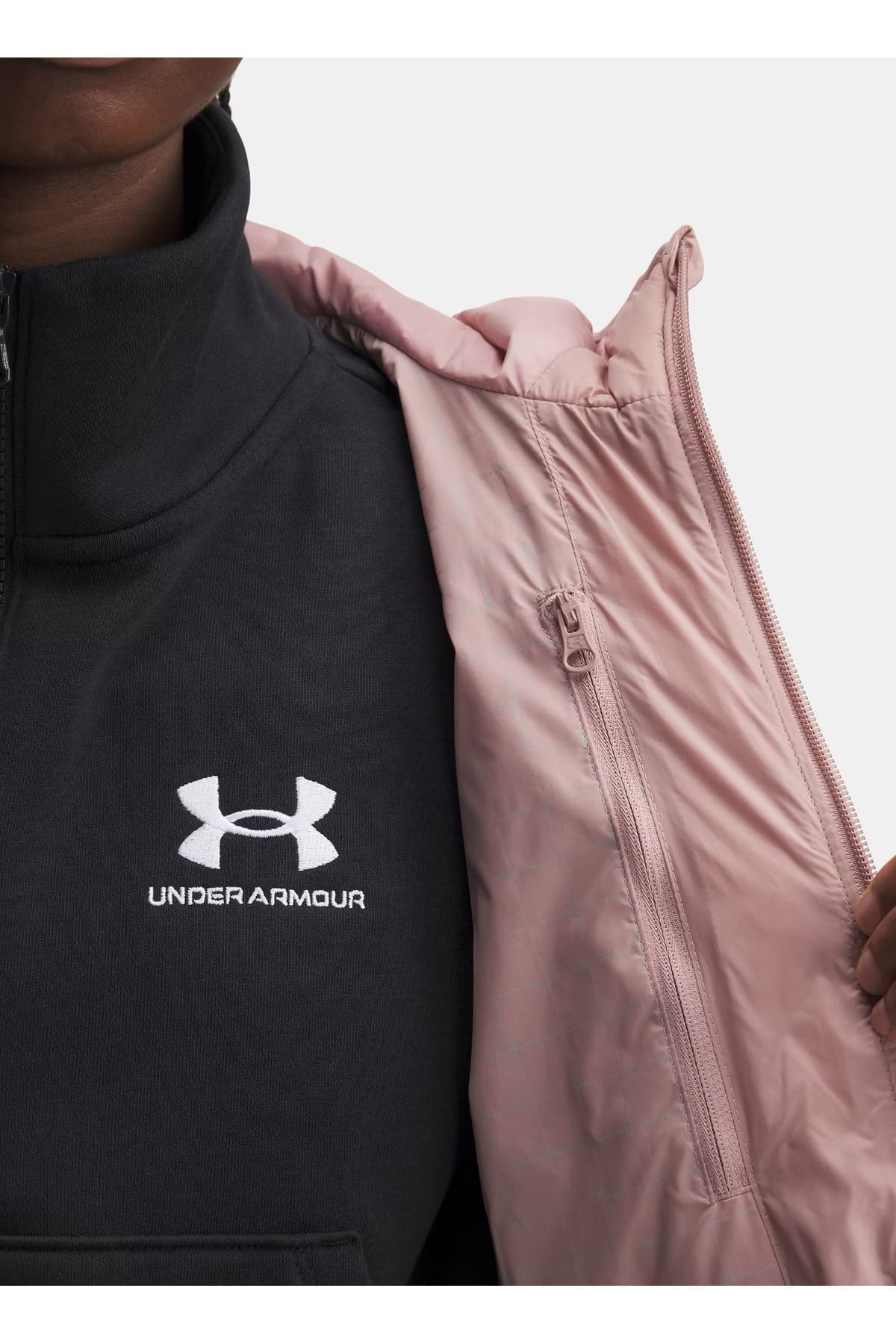 کاپشن پردار زنانه Under Armour Legend فیت معمولی صورتی مدل 6008818-673 کاپشن پردار زنانه Under Armour Legend فیت معمولی صورتی مدل 6008818-673