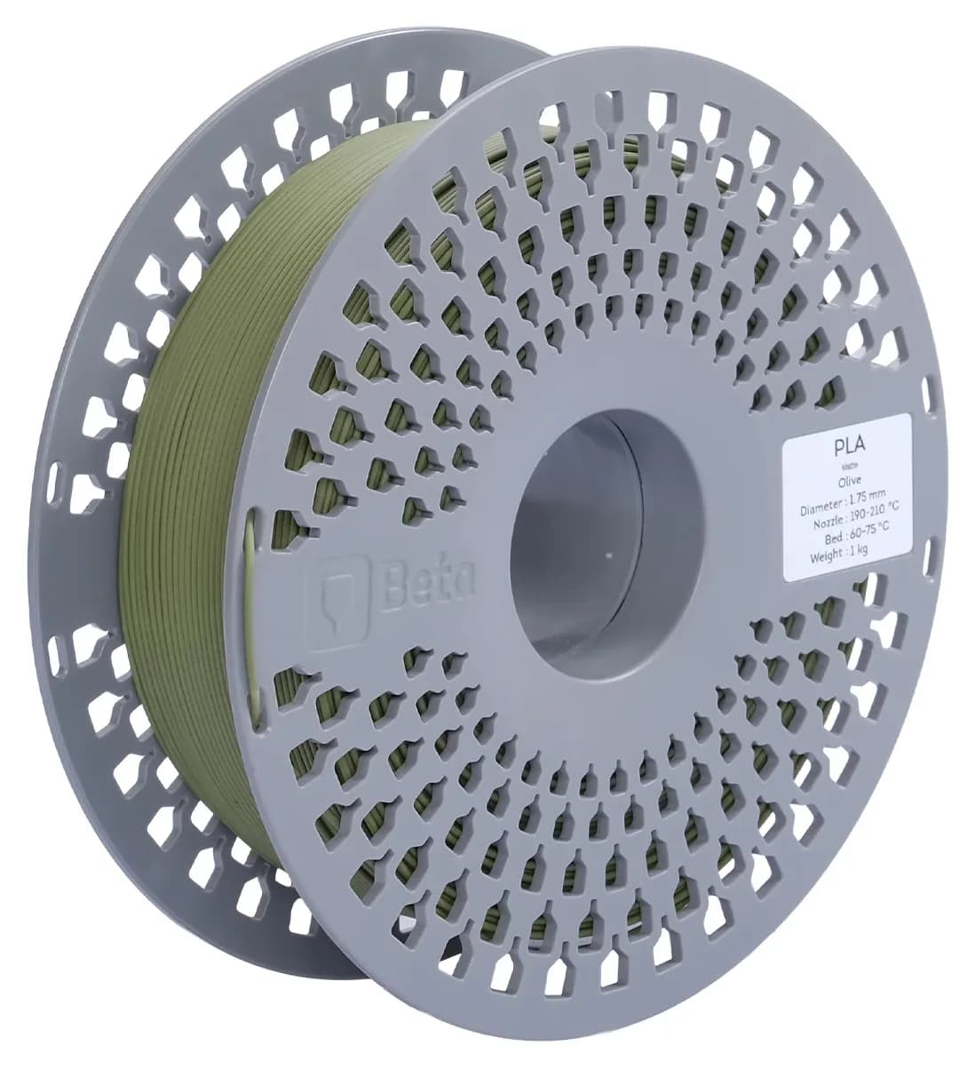 فیلامنت Beta Filament PLA-Matte زیتونی فیلامنت Beta Filament PLA-Matte زیتونی