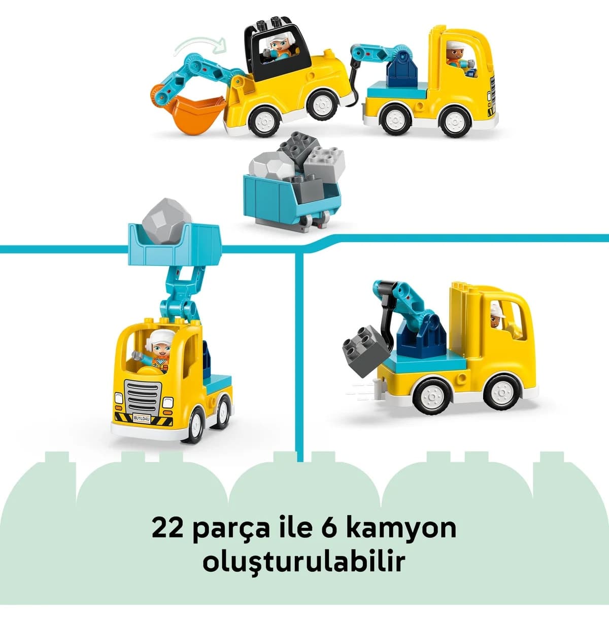 لگو DUPLO ۳ در ۱ وسایل ساختمانی مدل 10475 (۲۲ قطعه) لگو DUPLO ۳ در ۱ وسایل ساختمانی مدل 10475 (۲۲ قطعه)