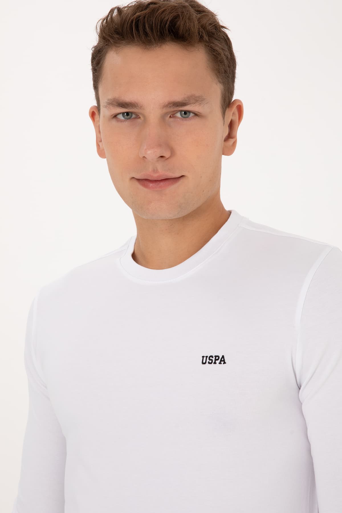 سوئیشرت مردانه U.S. Polo Assn. اسلیم فیت یقه گرد سفید Süprem Basic مدل 50313744-VR013 سوئیشرت مردانه U.S. Polo Assn. اسلیم فیت یقه گرد سفید Süprem Basic مدل 50313744-VR013
