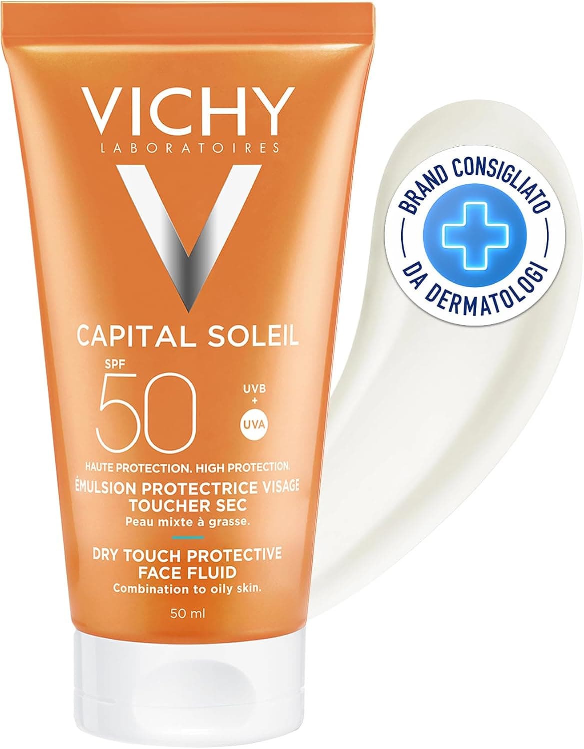 امولسیون صورت Vichy با محافظت بالا Capital Soleil Dry Touch امولسیون صورت Vichy با محافظت بالا Capital Soleil Dry Touch