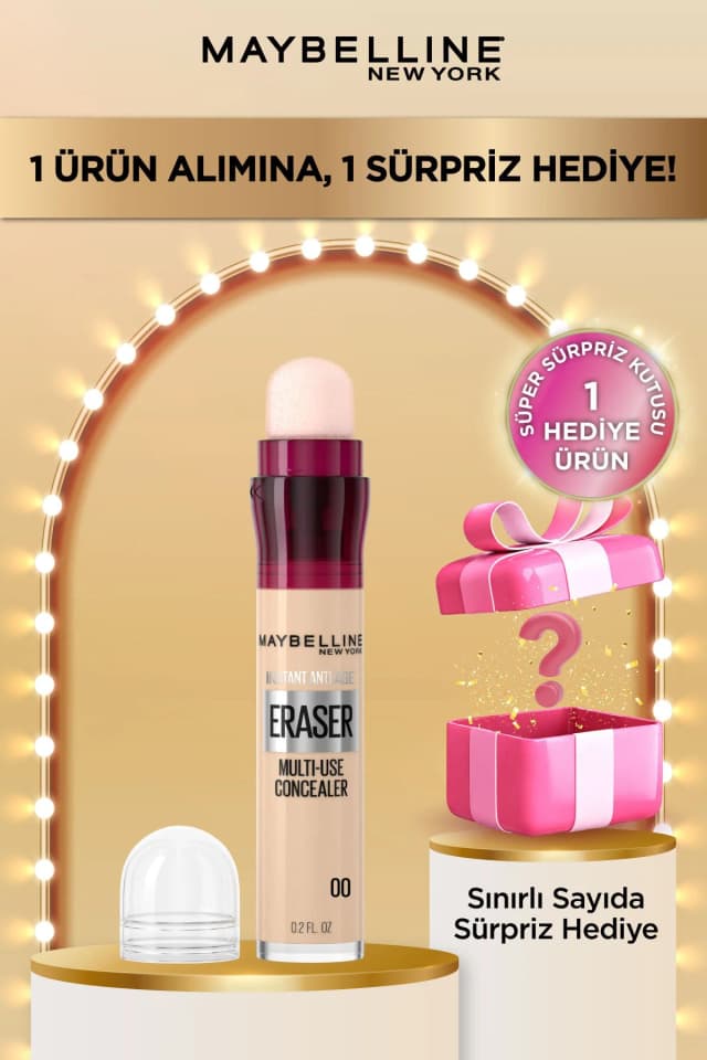 کانسیلر Maybelline New York Instant Anti Age Eraser رنگ 00 عاجی کانسیلر Maybelline New York Instant Anti Age Eraser رنگ 00 عاجی