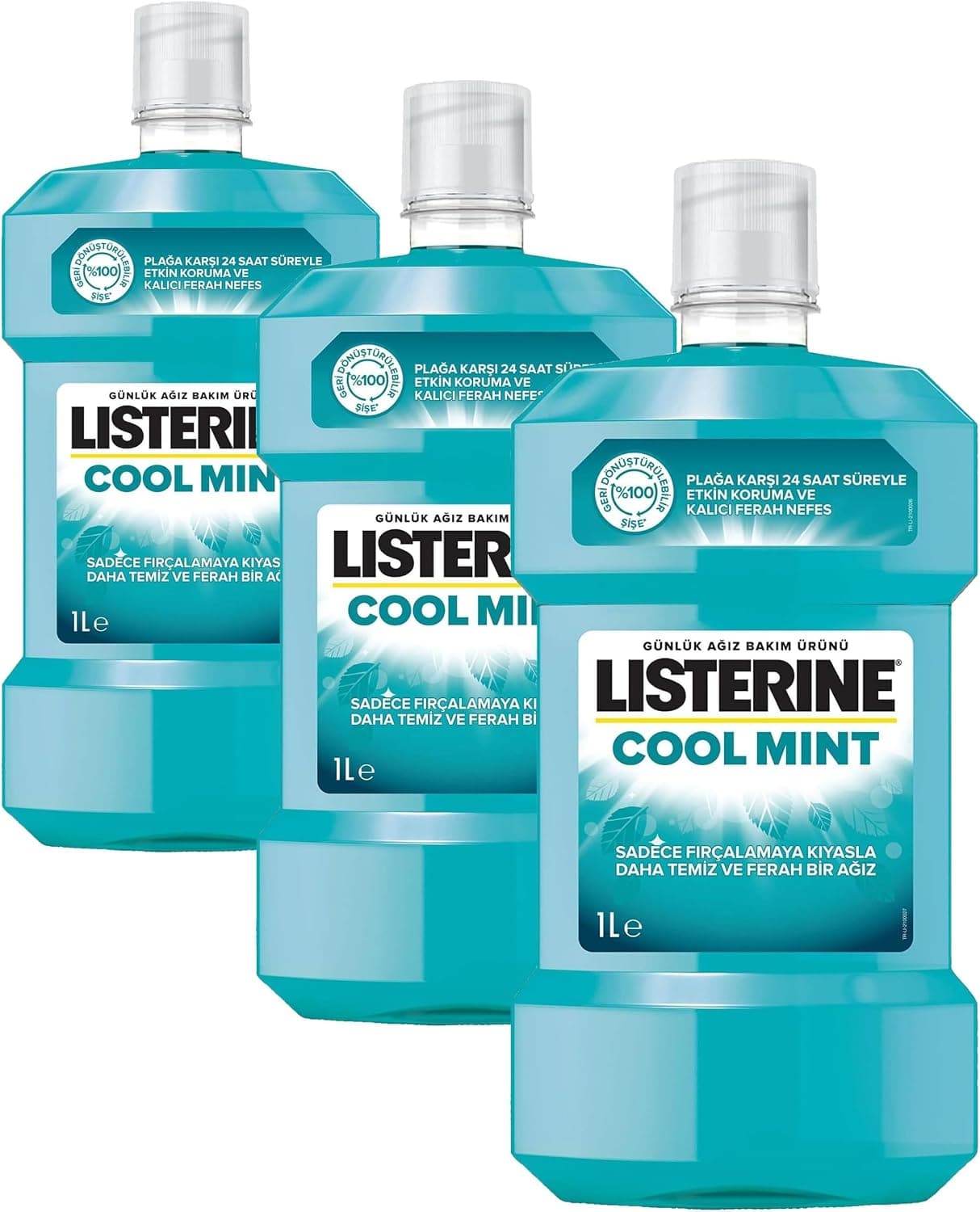 دهانشویه Listerine با طعم نعناع خنک 1000 ml دهانشویه Listerine با طعم نعناع خنک 1000 ml