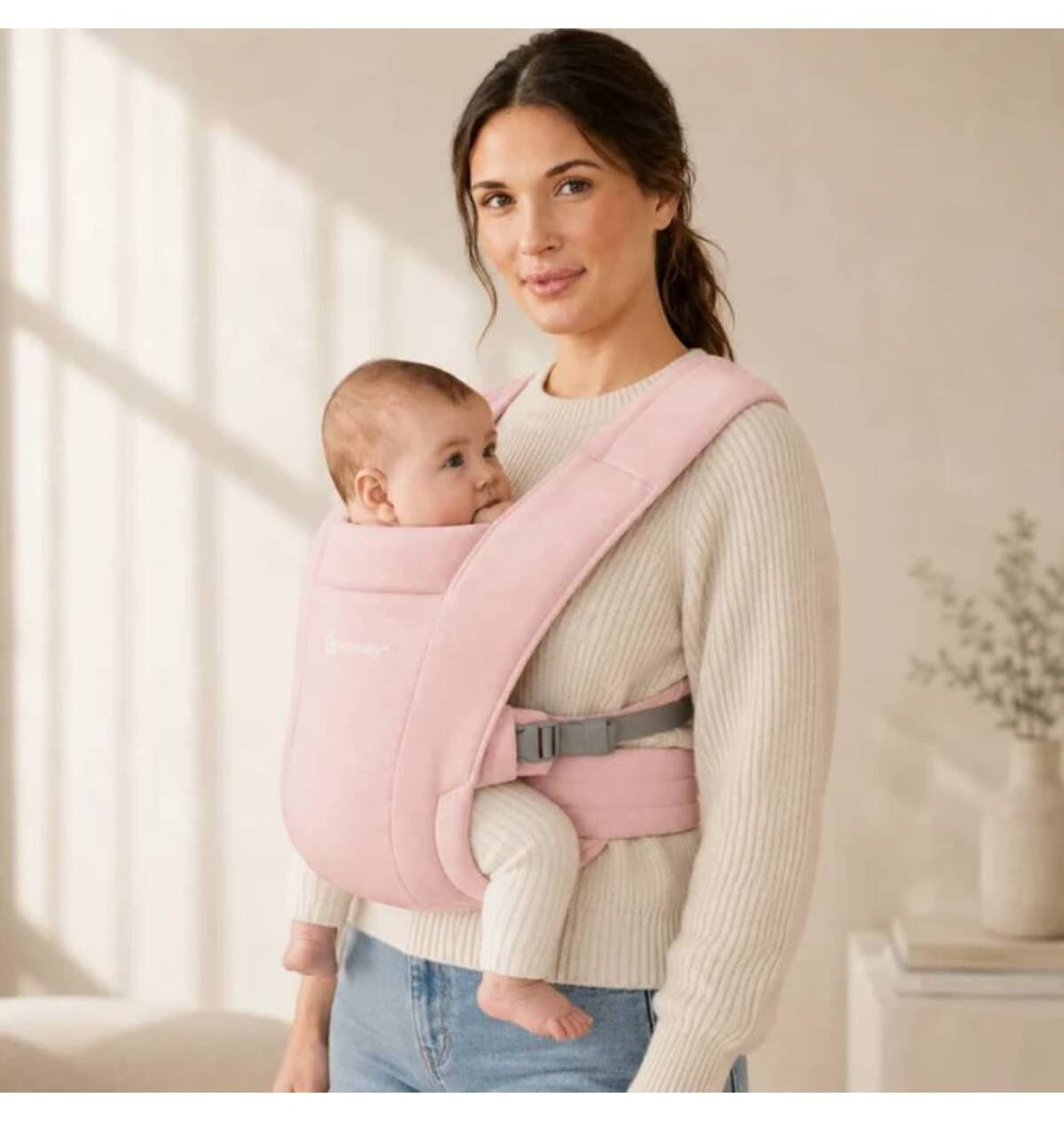 کیف حمل نوزاد Ergobaby مدل Embrace گلبهی کیف حمل نوزاد Ergobaby مدل Embrace گلبهی