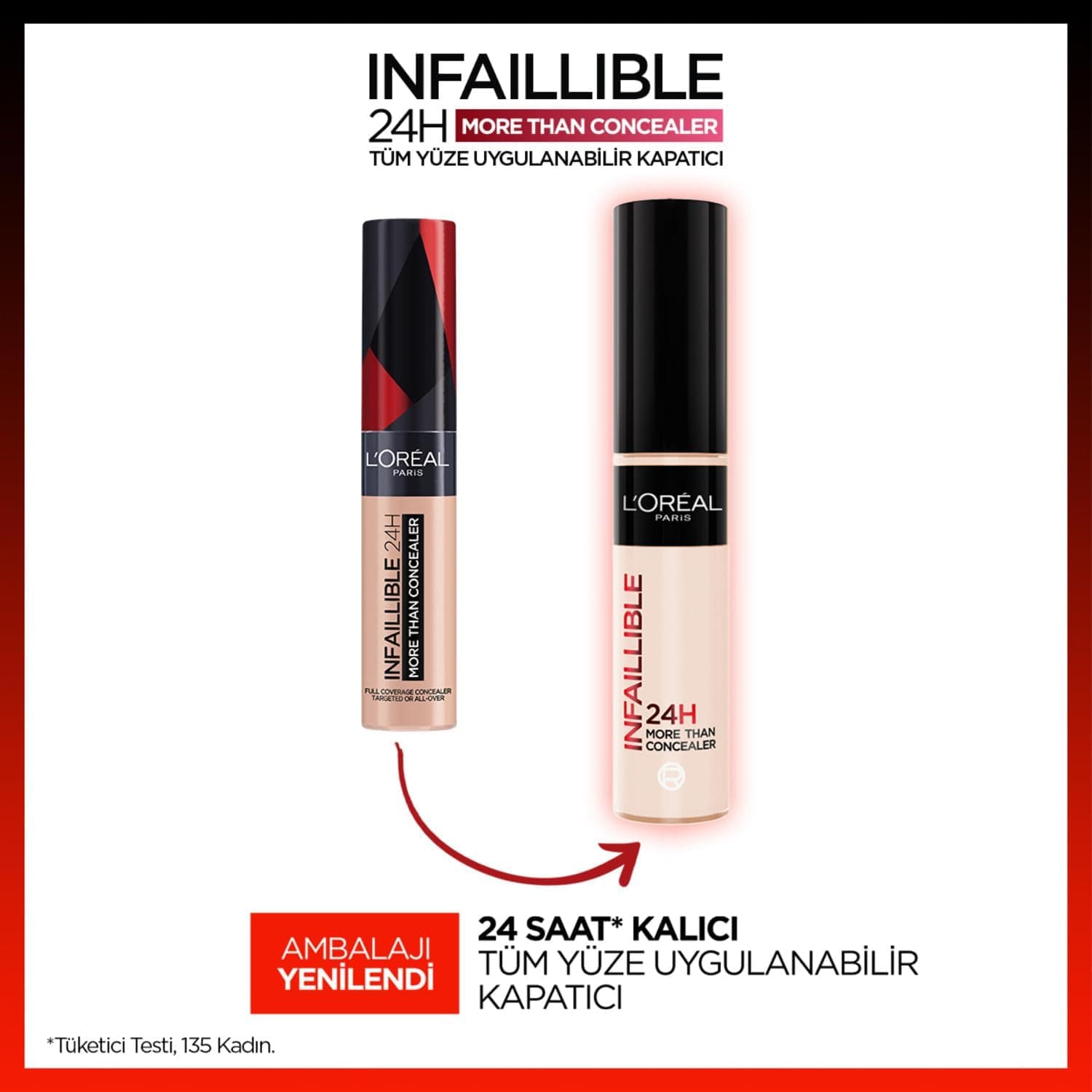کانسیلر صورت L'Oreal Paris مناسب تمام صورت رنگ عاجی مدل 322 کانسیلر صورت L'Oreal Paris مناسب تمام صورت رنگ عاجی مدل 322