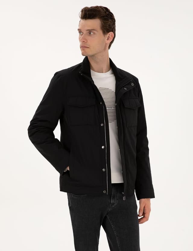 کت مردانه Pierre Cardin مشکی مدل 50310174-VR046 کت مردانه Pierre Cardin مشکی مدل 50310174-VR046