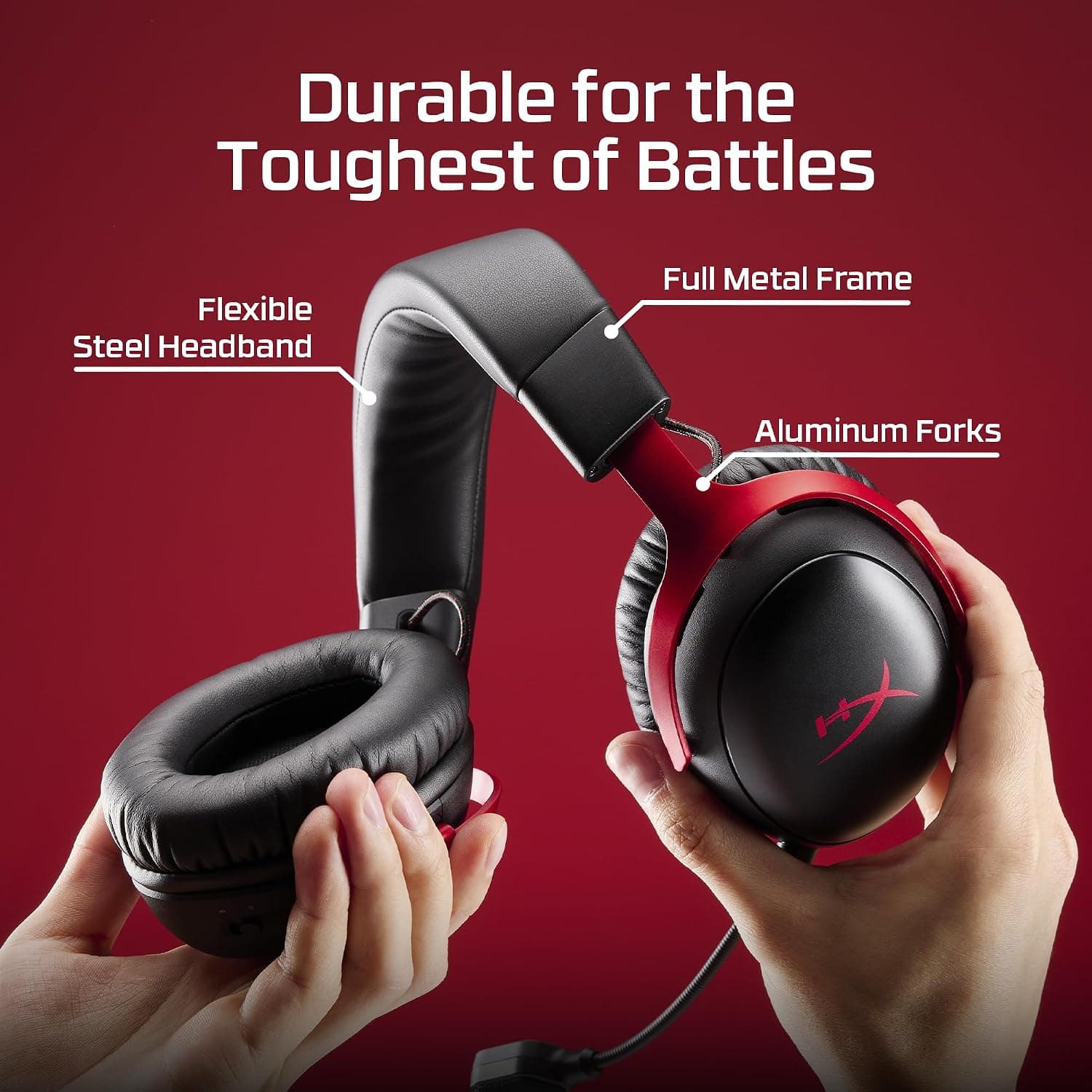 هدست گیمینگ بیسیم HyperX چندپلتفرمی مشکی-قرمز مدل Cloud III S هدست گیمینگ بیسیم HyperX چندپلتفرمی مشکی-قرمز مدل Cloud III S