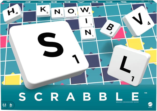 بازی فکری Mattel Games نسخه اصلی انگلیسی Scrabble بازی فکری Mattel Games نسخه اصلی انگلیسی Scrabble