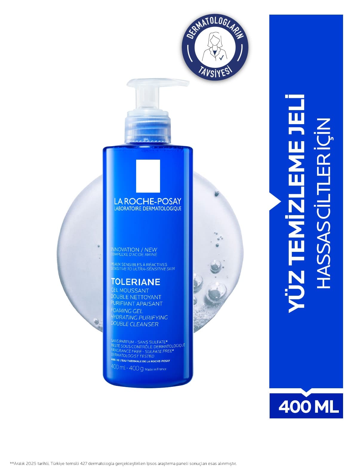 ژل پاککننده صورت برای انواع پوست La Roche Posay Toleriane با اثر مرطوبکنندگی 400 ml ژل پاککننده صورت برای انواع پوست La Roche Posay Toleriane با اثر مرطوبکنندگی 400 ml