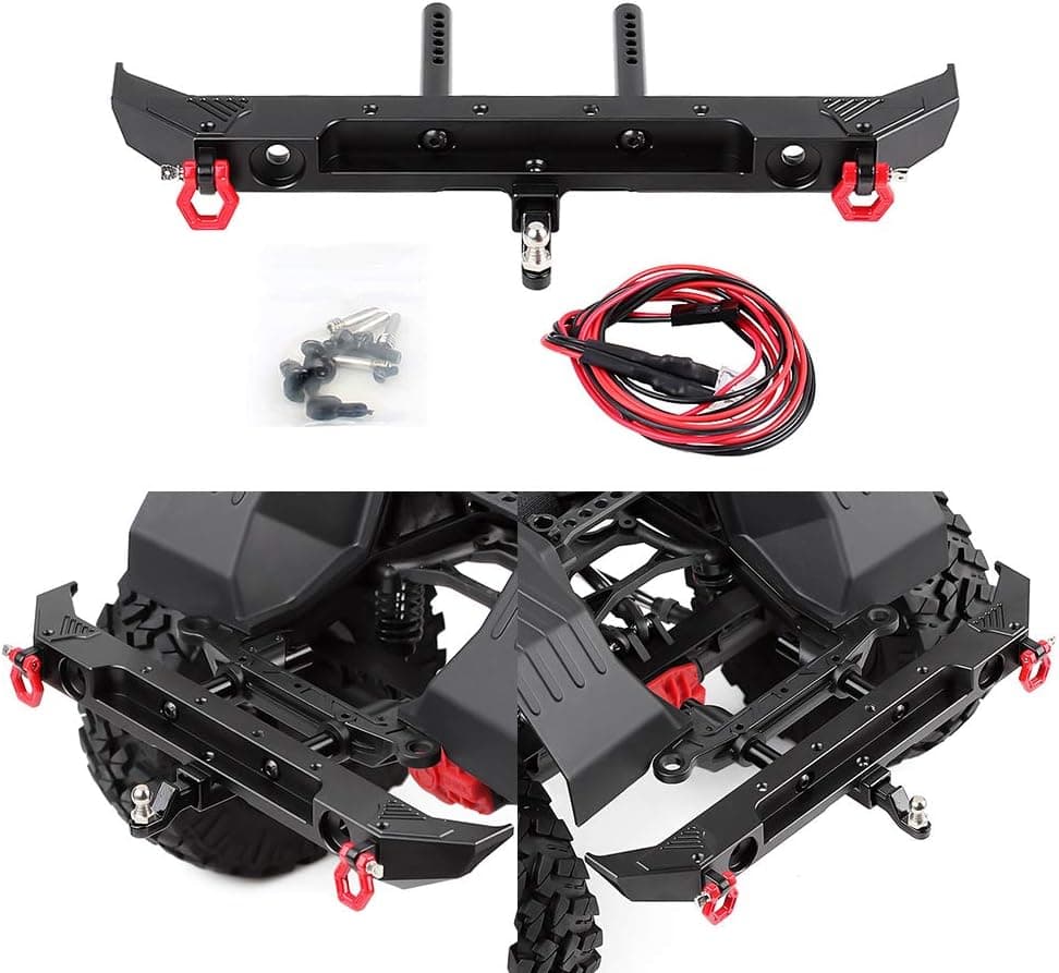 سپر عقب فلزی خودرو کنترلی INJORA مشکی مناسب 1:10 Axial SCX10 III مدل AXI03007 سپر عقب فلزی خودرو کنترلی INJORA مشکی مناسب 1:10 Axial SCX10 III مدل AXI03007