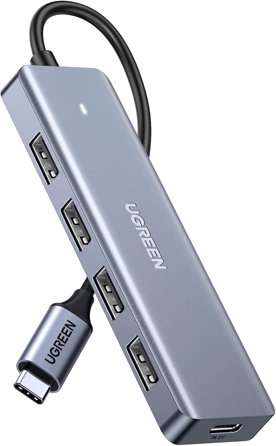 هاب USB C UGREEN با 4×USB 3.0 و پورتهای شارژ 5V/2.4A 15cm هاب USB C UGREEN با 4×USB 3.0 و پورتهای شارژ 5V/2.4A 15cm