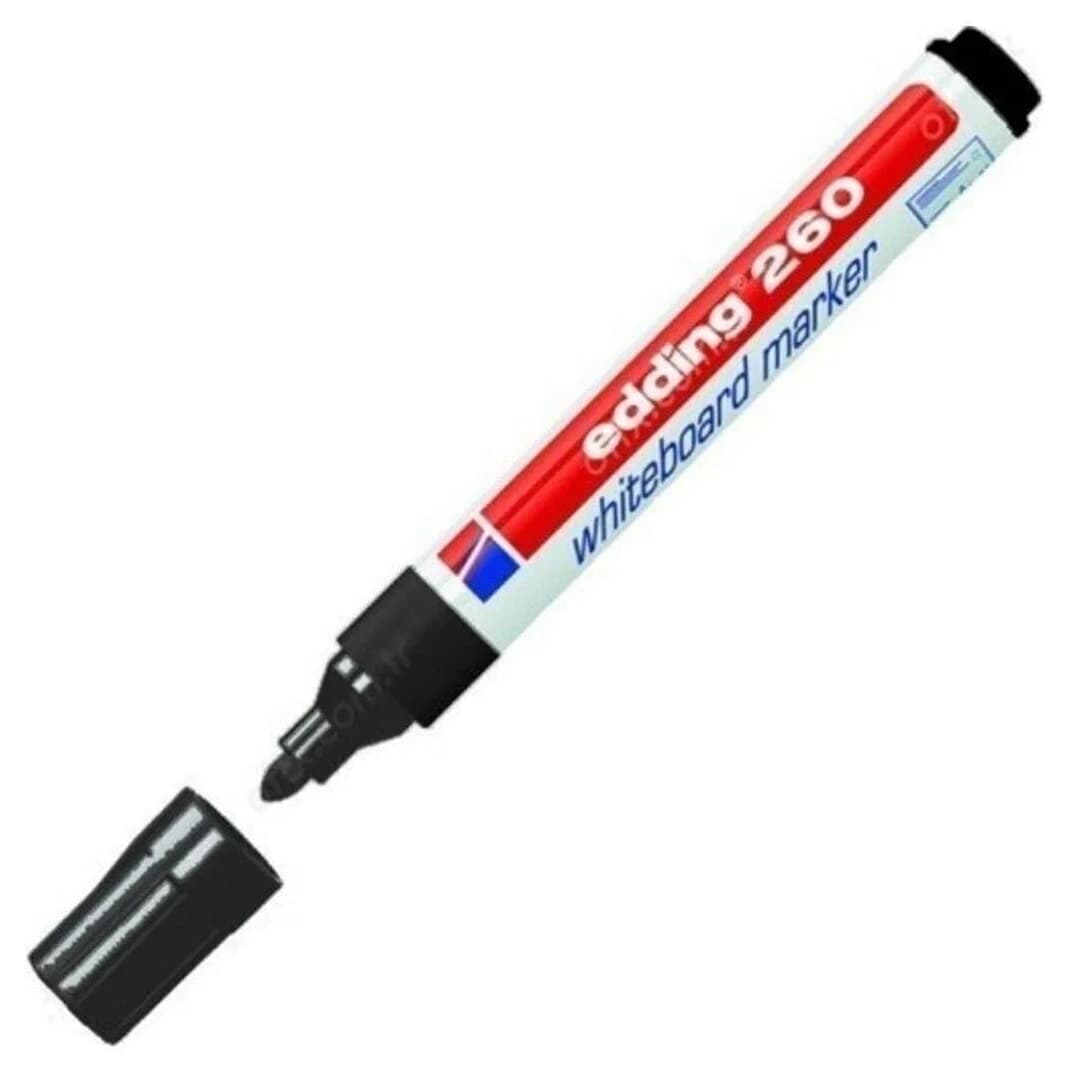 ماژیک وایتبرد Edding مدل 260، ۳ مشکی، ۱ آبی و ۱ قرمز ماژیک وایتبرد Edding مدل 260، ۳ مشکی، ۱ آبی و ۱ قرمز