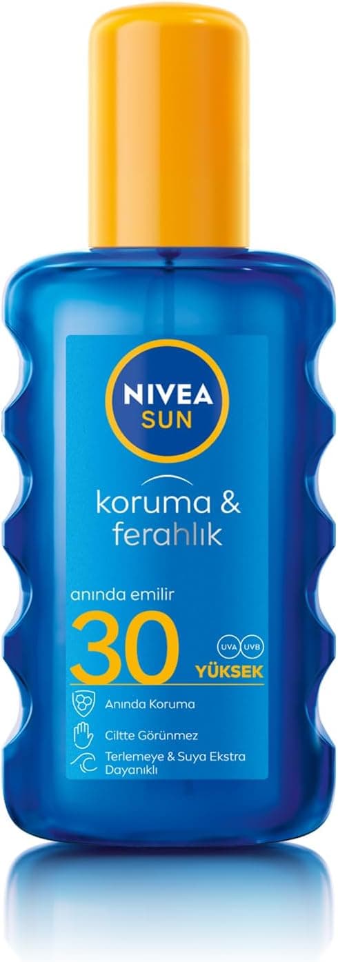 اسپری ضد آفتاب بدن NIVEA SUN SPF30 200ml مقاوم در برابر آب اسپری ضد آفتاب بدن NIVEA SUN SPF30 200ml مقاوم در برابر آب