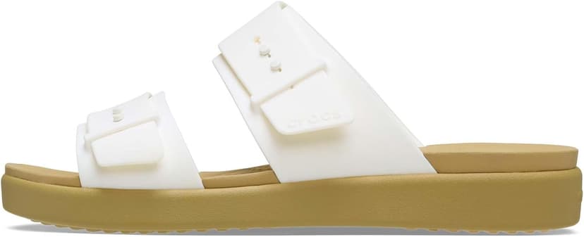 صندل زنانه Crocs پاشنه گوهای Brooklyn Buckle Low صندل زنانه Crocs پاشنه گوهای Brooklyn Buckle Low