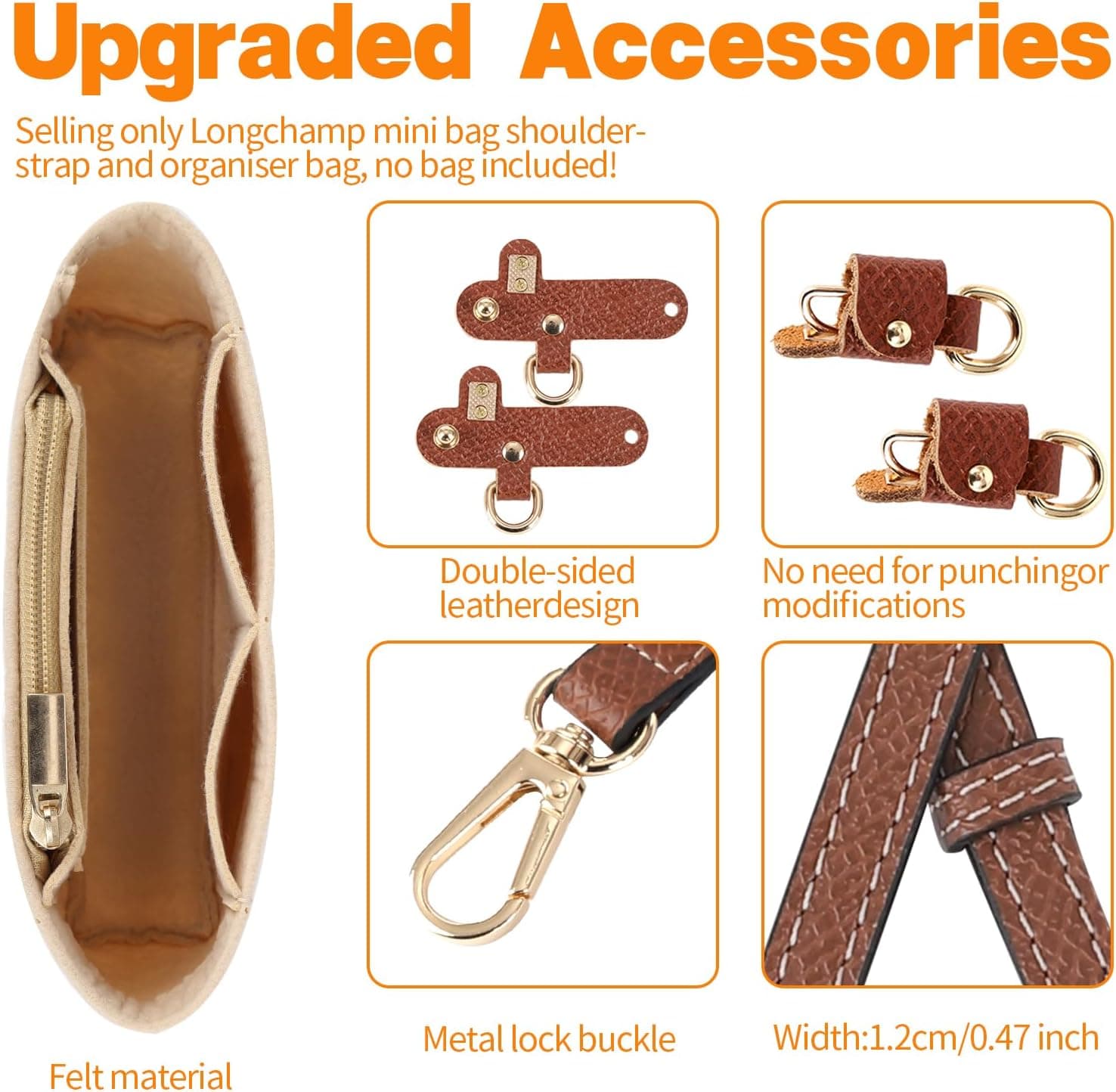 ست بند شانه و نظمدهنده کیف Longchamp LMTNNB، نمدی چندجیب تاشو با بند قابلتنظیم بدون پانچ ست بند شانه و نظمدهنده کیف Longchamp LMTNNB، نمدی چندجیب تاشو با بند قابلتنظیم بدون پانچ