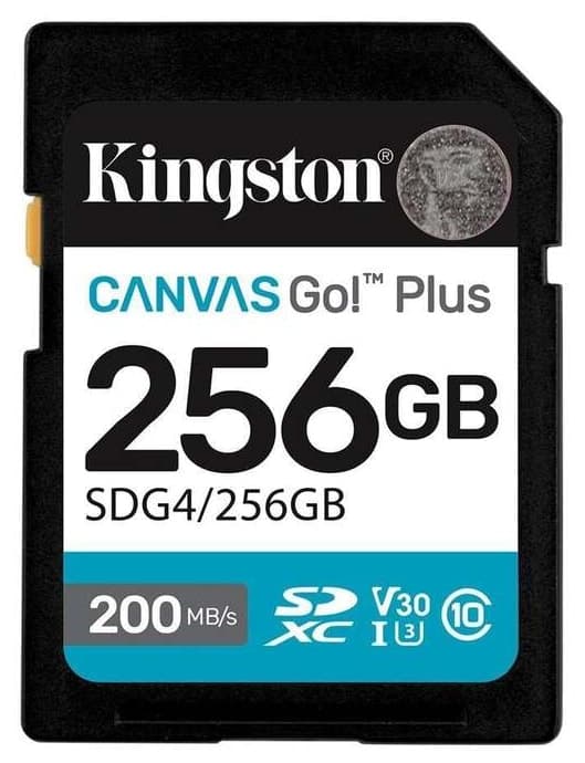 کارت حافظه Kingston SDXC 256GB Canvas Go Plus Gen4 سرعت 200MB-s C10 UHS-I U3 V30 مدل SDG4-256GB کارت حافظه Kingston SDXC 256GB Canvas Go Plus Gen4 سرعت 200MB-s C10 UHS-I U3 V30 مدل SDG4-256GB