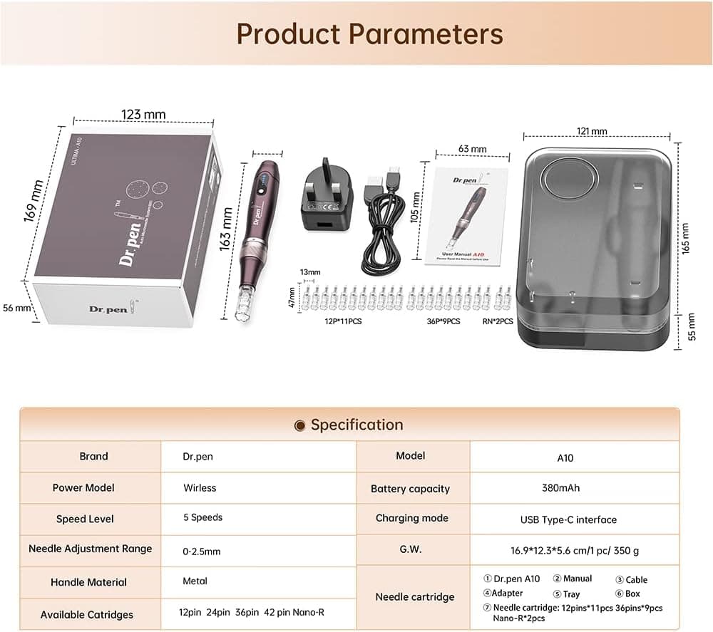 قلم میکرونیدلینگ Charme Princesse Dr.Pen A10 بیسیم با ۲۲ سوزن کارتریج یدکی مدل EM4801KIT-EU قلم میکرونیدلینگ Charme Princesse Dr.Pen A10 بیسیم با ۲۲ سوزن کارتریج یدکی مدل EM4801KIT-EU