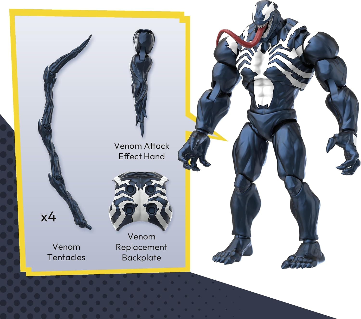 کیت ساخت فیگور اکشن BLOKEES Venom از Marvel Rivals، 185 قطعه، 6 Inch، مناسب 14+ کیت ساخت فیگور اکشن BLOKEES Venom از Marvel Rivals، 185 قطعه، 6 Inch، مناسب 14+