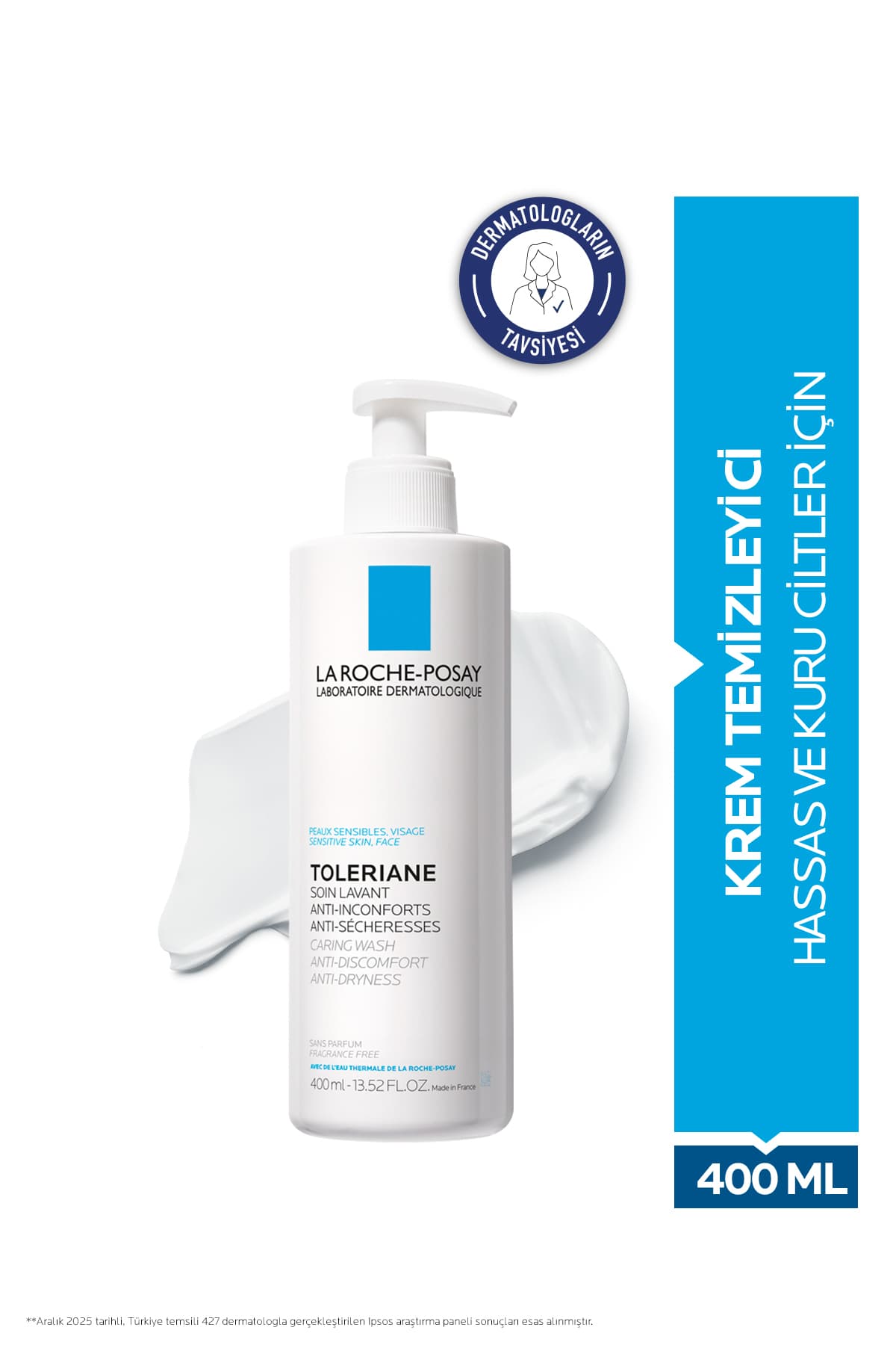 ژل شستوشوی صورت کرمی پوست خشک و حساس La Roche Posay Toleriane Caring مرطوبکننده 400 ml ژل شستوشوی صورت کرمی پوست خشک و حساس La Roche Posay Toleriane Caring مرطوبکننده 400 ml