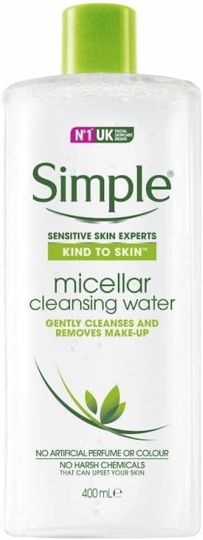 آب میسلار پاککننده Simple Kind to Skin 400 ml آب میسلار پاککننده Simple Kind to Skin 400 ml