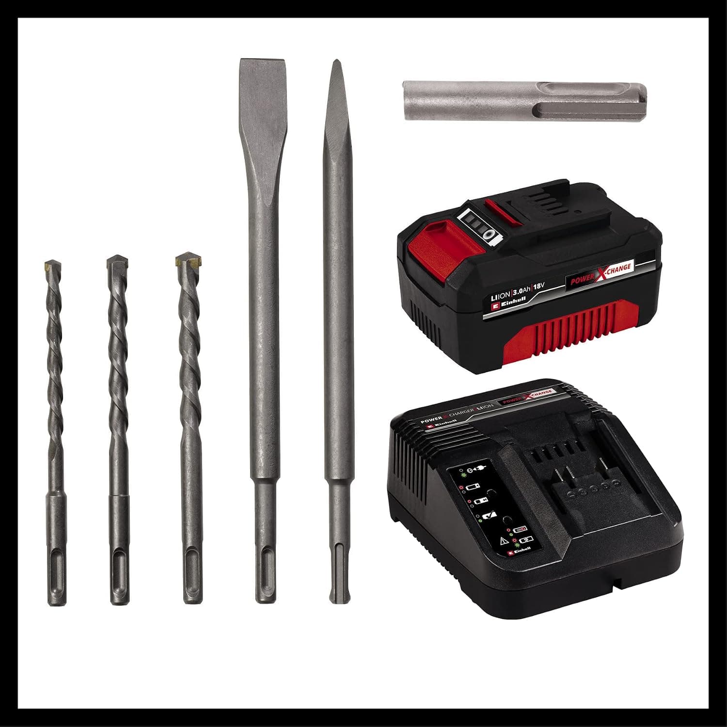 دریل شارژی پنوماتیک Einhell مدل HEROCCO Kit +5 (1x3,0 Ah) 4513975 دریل شارژی پنوماتیک Einhell مدل HEROCCO Kit +5 (1x3,0 Ah) 4513975