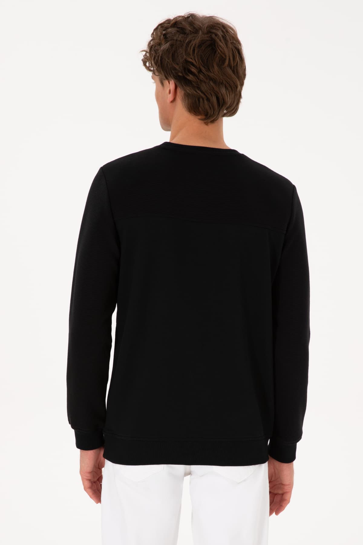 سویشرت مردانه U.S. Polo Assn. یقه گرد فیت معمولی مشکی نازک مدل 50315455-VR046 سویشرت مردانه U.S. Polo Assn. یقه گرد فیت معمولی مشکی نازک مدل 50315455-VR046