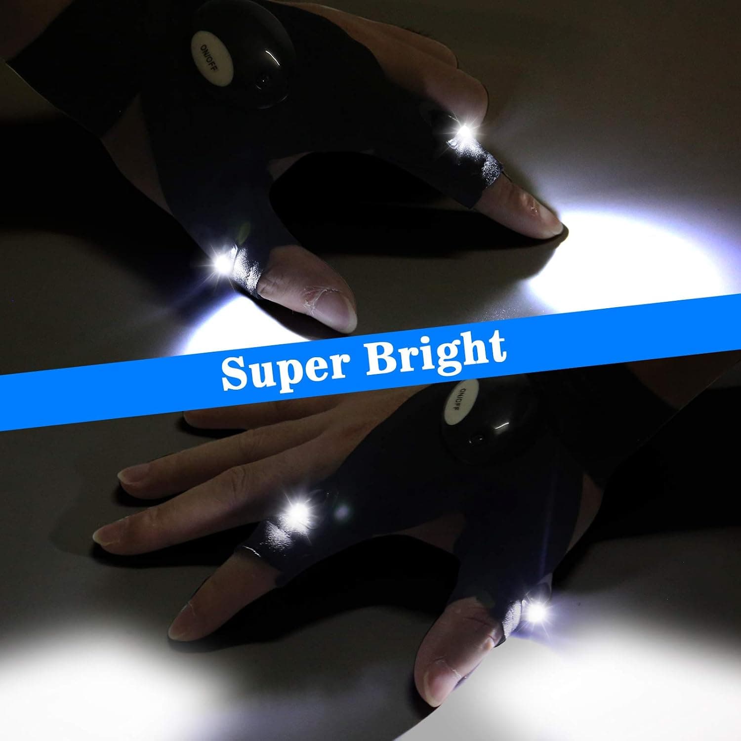 دستکش چراغدار LED مردانه MOIPEJO برای کمپینگ، ماهیگیری و تعمیرات دستکش چراغدار LED مردانه MOIPEJO برای کمپینگ، ماهیگیری و تعمیرات