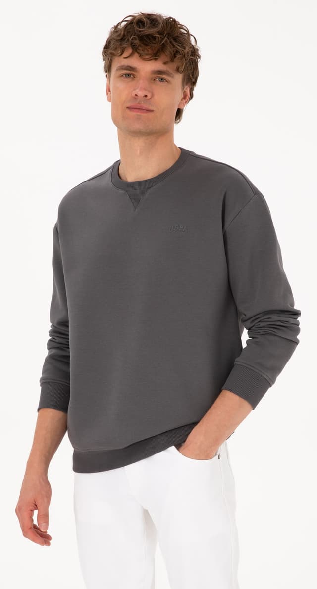 سوئیتشرت مردانه U.S. Polo Assn. یقه گرد فیت راحت خاکستری مدل 50313757-VR024 سوئیتشرت مردانه U.S. Polo Assn. یقه گرد فیت راحت خاکستری مدل 50313757-VR024