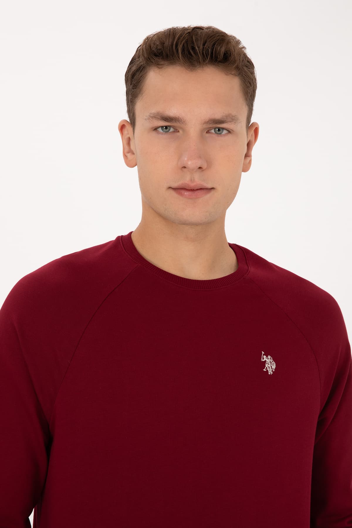 سوئیشرت مردانه U.S. Polo Assn. فیت معمولی یقه گرد زرشکی نازک مدل 50313752-VR014 سوئیشرت مردانه U.S. Polo Assn. فیت معمولی یقه گرد زرشکی نازک مدل 50313752-VR014