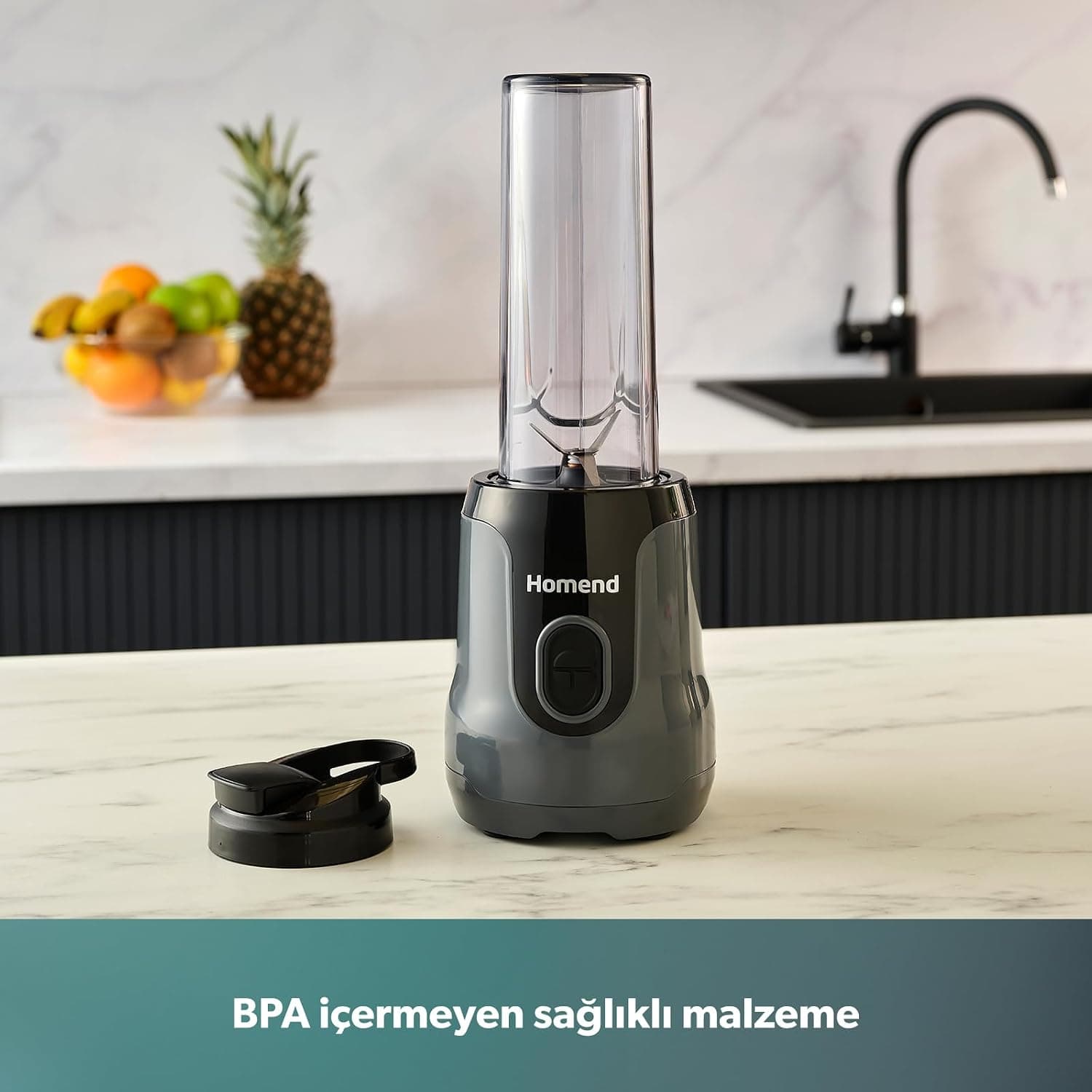 مخلوطکن اسموتی شخصی Homend مدل Mixfresh 7026H آنتراسیت مشکی مخلوطکن اسموتی شخصی Homend مدل Mixfresh 7026H آنتراسیت مشکی