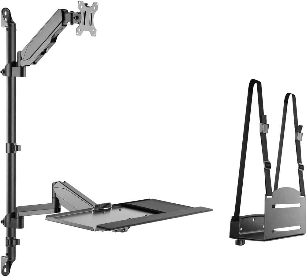 پایه نگهدارنده مانیتور DIGITUS دو مانیتوره مشکی مدل VESA 75x75، 100x100 پایه نگهدارنده مانیتور DIGITUS دو مانیتوره مشکی مدل VESA 75x75، 100x100