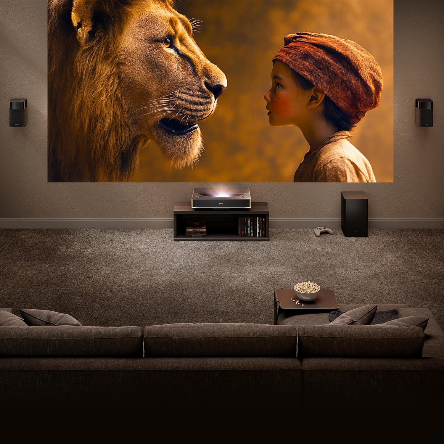 پروژکتور سینمای لیزری Hisense با پرتاب فوقکوتاه 4K UHD TriChroma، هوشمند VIDAA، مدل PT1 پروژکتور سینمای لیزری Hisense با پرتاب فوقکوتاه 4K UHD TriChroma، هوشمند VIDAA، مدل PT1