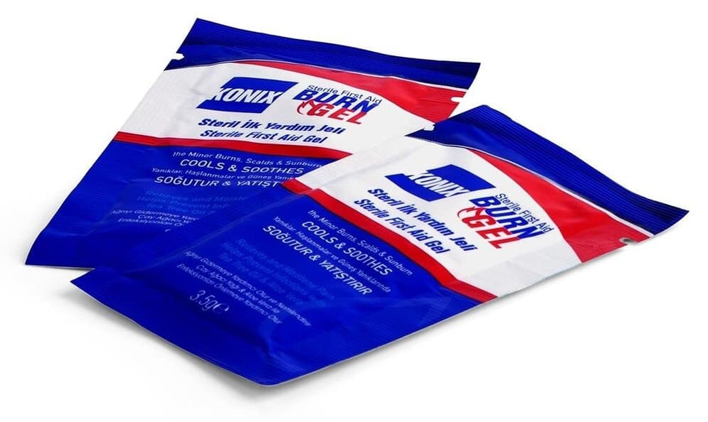 ژل سوختگی استریل کمکهای اولیه Konix 3,5 GR بسته 6 تایی ژل سوختگی استریل کمکهای اولیه Konix 3,5 GR بسته 6 تایی
