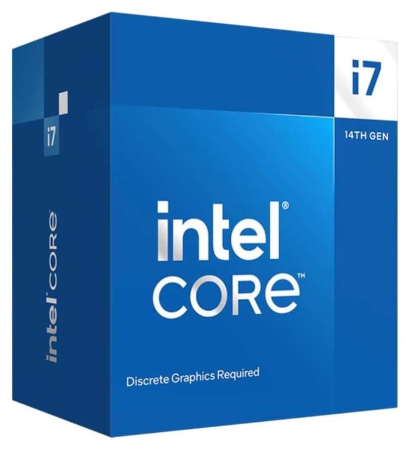 پردازنده Intel Core i7 14700F 12 هستهای 61MB بدون گرافیک جعبهدار همراه فن 65W پردازنده Intel Core i7 14700F 12 هستهای 61MB بدون گرافیک جعبهدار همراه فن 65W