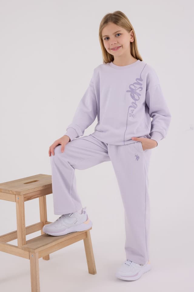ست گرمکن کودک دخترانه U.S. Polo Assn. بنفش ست گرمکن کودک دخترانه U.S. Polo Assn. بنفش