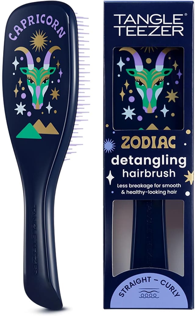 شانه باز کننده موهای صاف و فر Tangle Teezer Zodiac برج جدی Capricorn شانه باز کننده موهای صاف و فر Tangle Teezer Zodiac برج جدی Capricorn