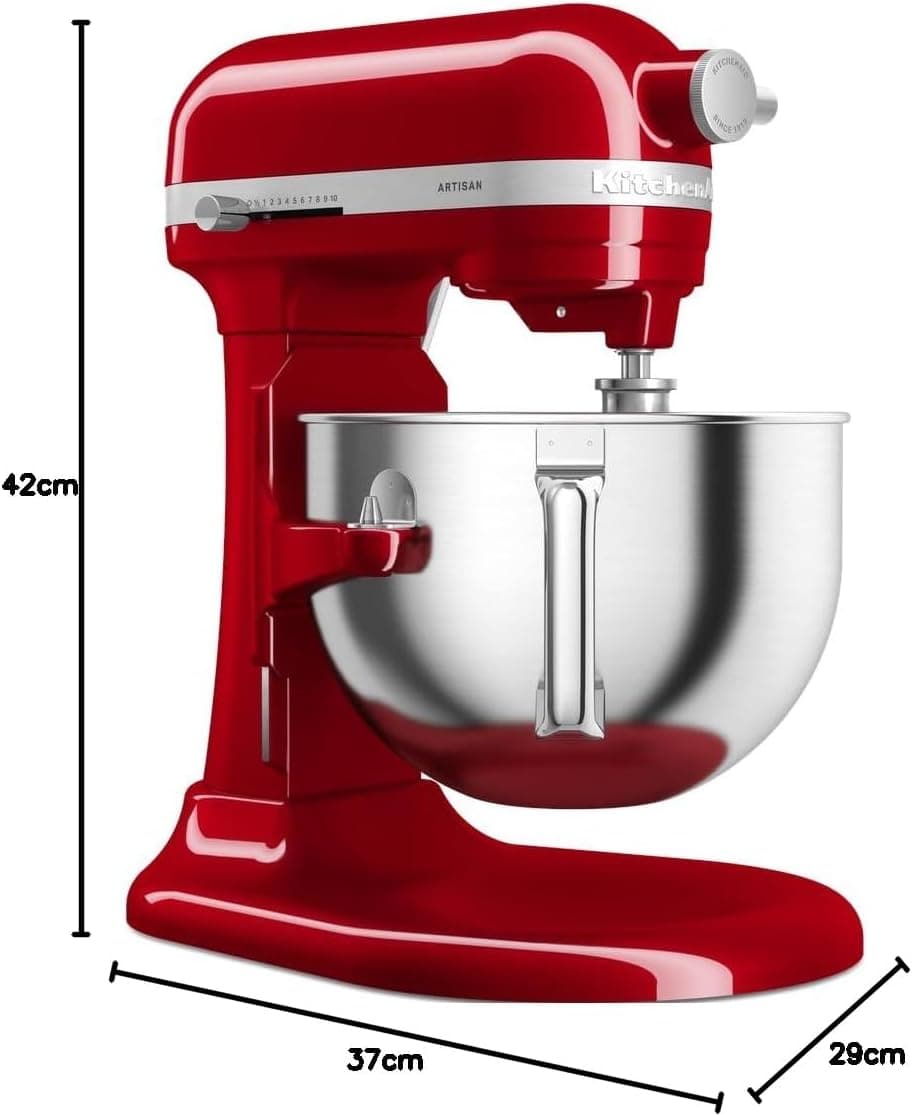 میکسر ایستاده KitchenAid Artisan با کاسه قابل جدا شدن، قرمز امپراتوری، 5.6 L میکسر ایستاده KitchenAid Artisan با کاسه قابل جدا شدن، قرمز امپراتوری، 5.6 L