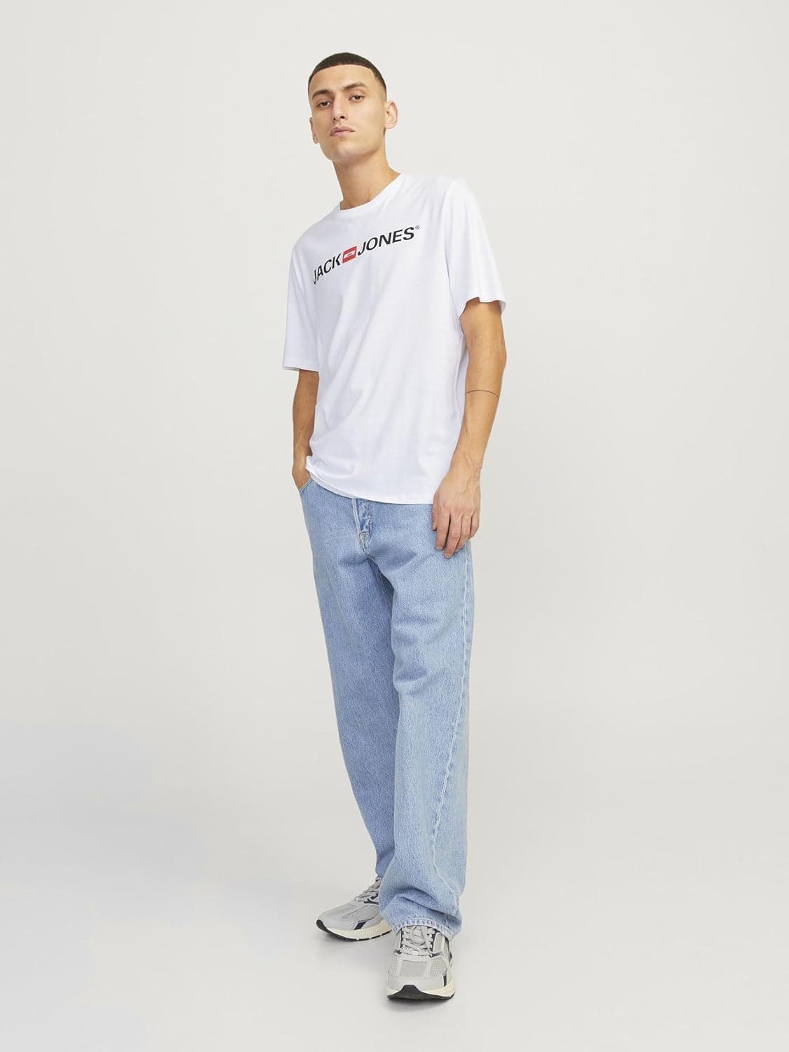 تیشرت مردانه JACK & JONES یقه گرد اسلیم فیت لوگودار مدل Jjecorp تیشرت مردانه JACK & JONES یقه گرد اسلیم فیت لوگودار مدل Jjecorp