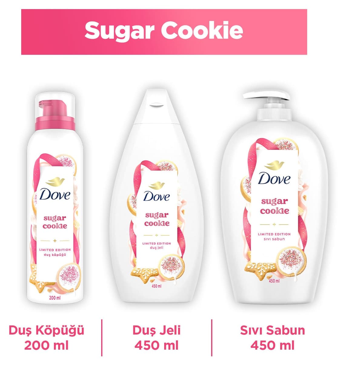 ژل دوش Dove با رایحه Sugar Cookie 450 ml ژل دوش Dove با رایحه Sugar Cookie 450 ml