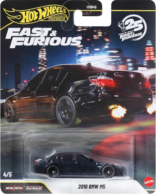 ماشین کلکسیونی BMW M5 Hot Wheels با الهام از فیلم Fast & Furious مقیاس 1:64 مدل JHW62 ماشین کلکسیونی BMW M5 Hot Wheels با الهام از فیلم Fast & Furious مقیاس 1:64 مدل JHW62