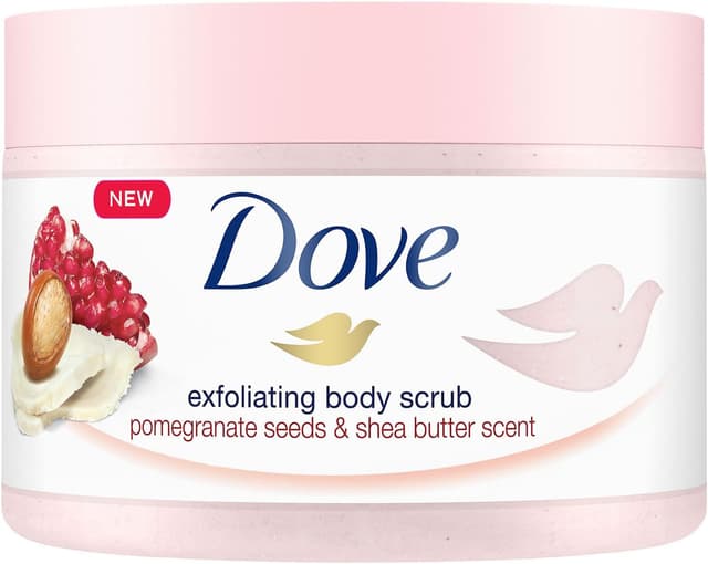 اسکراب بدن Dove لایهبردار با انار و کره شی 225ml اسکراب بدن Dove لایهبردار با انار و کره شی 225ml
